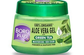 Boroplus Aloe Vera Gel With Green Tea 100% Organic For Skin & Hair