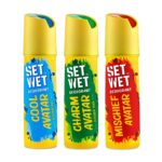 SET WET Deodorant Spray Perfume 150ml (Pack of 3)