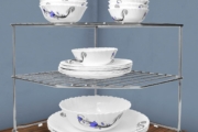 Stainless Steel 2-Tier Corner Storage Rack – Space Saving Kitchen Organizer